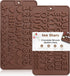 Silicone Letter and Number Chocolate Molds with Happy Birthday Cake Decorations Symbols, 2pcs