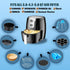 Air Fryer Accessories for COSORI Ninja Gourmia: 12 PCS Set with Oven Cake Pan, Pizza Pan