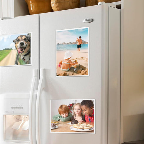 Magnetic Picture Frames, 4 Pack for 8.5 x 11 Photos, Perfect for Displaying Artworks on Fridge