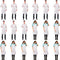 Syhood 18 Pack Bib Apron Bulk Unisex Plain Adjustable Apron with Pocket for