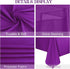 4 Pack 90x132Inch Rectangle Tablecloth Purple Rectangle Tables Washable Polyester Table Cover for Wedding Dining Table