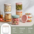 4-Pack Lids,16 OZ POIKSHARK Overnight Oats Containers with Wide Mouth Glass Jars with Airtight Lids, Mason Jars Glass
