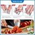 9 Pieces Finger Guard for Cutting Vegetables, Stainless Steel Knife Protector for Kitchen Safety