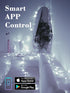 66FT 200 Dimmable Brizled Smart Christmas Lights, LED Warm White & Cool White Color Changing String Lights APP Control
