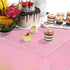 Breling 3 Pieces Dot Tablecloth Confetti Disposable Table Cover for Birthday Wedding Baby Shower Engagement Party, 54 x