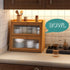 Counter, viewcare Bread Box for Kitchen Double Layer Large Bamboo Wood Bread Box, Bamboo Bread Storage Container
