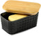 Ceramic Butter Dish with Lid,Large Butter Container with Airtight Cover for Countertop