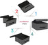 Onlyeasy Foldable Storage Bins with Lid, Pack of Two Storage Box Cube Cubby Basket Closet Organizer with Leather