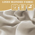 H.VERSAILTEX 63 Inch Tie Up Linen Curtains, Natural Textured Privacy Curtain, Multi Hanging Ways, 42x63
