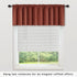 KOUFALL Fall Curtain Valances - Rustic Farmhouse Boho Western Curtains for Kitchen Windows, Terracotta Rust