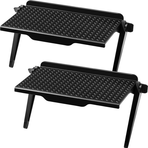 Blulu 2 Pieces TV Top Shelf Adjustable Screen Shelf TV Monitor Top