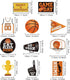 Sumind 30CT Basketball Party Decorations - Sports Themed Hanging Swirl Cutouts, Favors Supplies for Teenagers Birthday