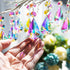 25pcs 50mm kanpura Crystal Prisms Chandelier Suncatcher Beads Replacement Colorful Hanging Crystals for Chandeliers