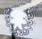 Linens, Art and Things White Navy Blue Jacquard Peacock Tail Lace Dresser Scarf Table Runner (16Wx35L)