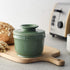 DOWAN Porcelain Butter Crock, Butter Keeper with Water Line, French Butter Dish for Soft Fresh Butter, Butter Container