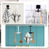 4 Pieces 360 Rotating Folding Hook, Multi-Purpose Self-Adhesive Utensil Holder with 6 Hooks for Kitchen Bathroom