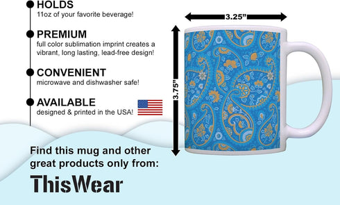 ThisWear 11oz Ceramic Coffee Mug with Handle, Funny Gifts for Readers, Bookmarks are for Quitters