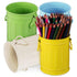 NUOBESTY 4pcs Mini Trash Can for Desk, Metal Wastebasket Tiny Waste Garbage Bin, Multifunctional Organizer