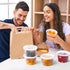 AOZITA 24 Sets 16 oz Plastic Deli Food Containers with Lids, Airtight Food Storage Containers,