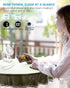 EasyAcc Portable Hand Held Fan: Ultra Quiet 5 Speed USB C Rechargeable Fan, 180° Foldable Small Desk Fan for Travel