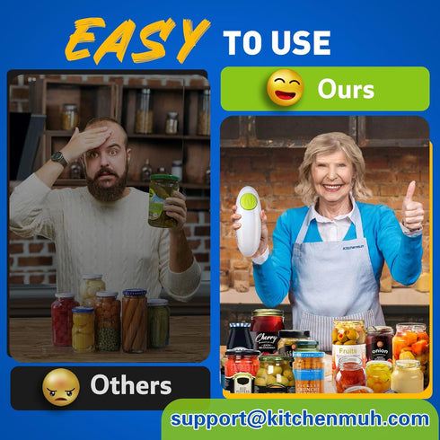 Higher Torque Electric Jar Opener for Seniors with Arthritis, Hands Free Battery Operated, White