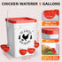 5 6 Tgeyd Chicken Waterer Gallon, with Enlarge Automatic Water Cups, Large Cicken Waterer for Chicken Duck and Goose