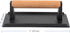 2 Pack 8 4 Inch x Cast Iron Grill Press, Flat Heavy Weight Chef Press Bacon Griddle Press with Wooden Handle, Steak