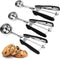 Cookie Scoop Set, 3Pcs Ice Cream Scoop, Stainless Steel Cookie Scooper for Baking, Ice Cream Scooper with Trigger