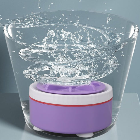 Mini Turbo Washing Machine - USB Portable Small Clothes Washer for Travel, Timed Adjustable Laundry for Underwear, Baby