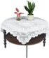 SynHHergyx Small Square Tablecloth Lvory Lace Tablecloth Side Table Cover Crochet Tablecloth for