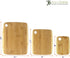 Totally Bamboo 3-Piece Two-Tone Serving and Cutting Board Set