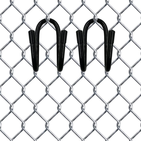 YYST Chain Link Fence Hangers - Hold Poles, Brushes, Leaf Rakes, etc. Up to 2 Pounds (4 Pack)