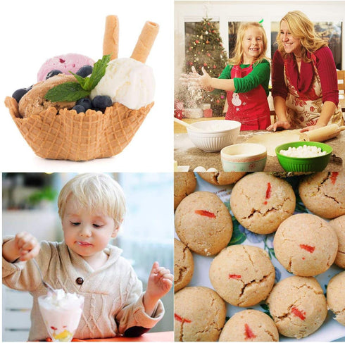 Ice Cream Scoop Set - 3 PCS Cookie, Muffin, Cupcake Scoops - #16 (2.7 oz), #20 (2 oz), #30 (1.25 oz) for Ice Cream,