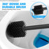 Toilet Plunger and Brush Set, Silicone Bowl Brush and Heavy Duty Toilet Plunger with Ventilated Holder