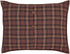 VHC Brands Abilene Star Standard Sham - 21x27 Country Patchwork Design in Burgundy