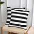 Poream 20x20 Set 2 Black and White Stripe Throw Pillow Covers in Farmhouse Pillow Case Soft Cushion Covers of for Sofa