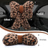 2 Macarrie Pcs Car Neck Pillow Plush Butterfly Bow Car Headrest Pillow Comfortable Seat Neck Support Cute Head Rest