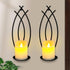 SNAIL GARDEN Wall Candle Sconces Holder Set of 2, Flame-Like Wall Decor