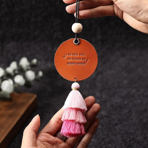 Singer Inspired Hanging Ornament for Car Rearview Mirror, Charms Accessories, Fan Gift Merch
