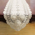 14x36 inch KEPSWET Cotton Handmade Crochet Lace Oval Table Runner Dresser Console Coffee Table TV Stand Decor Black