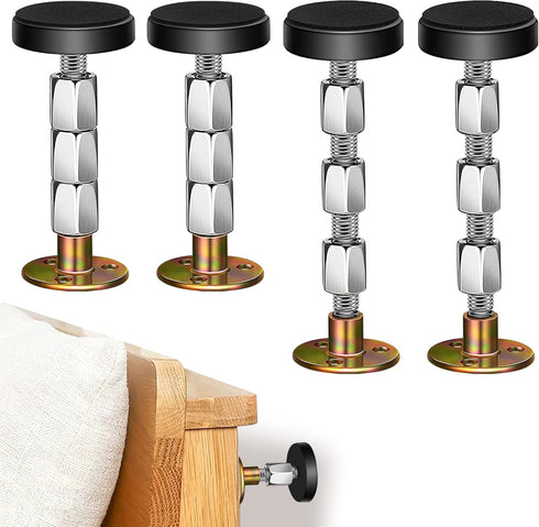 Krisler Adjustable Threaded Bed Frame Anti-Shake Tool, Headboard Stoppers, Bedside Anti Shake