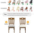 Stretch Jacquard Dining Chair Seat Covers Set of 4, Removable Washable Anti-Dust Slipcovers (4, Beige) for Dining Room
