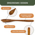 Wooden Cooking Spoons Set of 2 (12" & 15") | Teak Wood, Non-Stick & Non-Scratch Kitchen Cookware