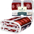 PAVILIA Premium Christmas Sherpa Throw Blanket - Christmas Decoration Reindeers, Fleece, Plush, Warm, Cozy Reversible