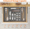 Lifewit Silverware Drawer Organizer, Expandable Utensil Organizer for Kitchen Drawers, Adjustable Cutlery and Flatware Tray, Plastic Spoons Forks Knives Holder Storage Dividers, Large, Gray by Lifewit