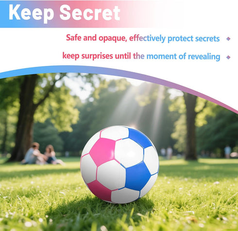 LyingMonkey 2 Gender Reveal Soccer Ball with Blue and Pink Powder, Gender Reveal Ideas for Baby Boy or Girl, Revelacion