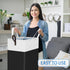 HomeHacks Rolling Large Laundry Hamper, Waterproof Collapsible Basket on Wheels for Bathroom & Bedroom