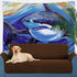 UHOMETAP Psychedelic Watercolor Shark Tapestry, Huge Sea Animals Art Wall Tapestry, Marine Life Wall Mural for Living