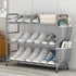 3 7-9 Closet, Tier Shoe Rack with Side Pockets, Shoe Organizer Space Saver Storage for Pairs Shoes Storage Shelf Sturdy