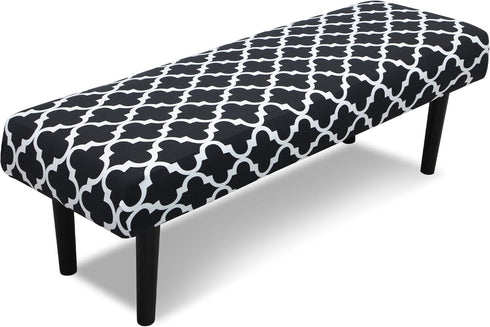 Stretch Bench Covers, Bench Seat Cover, Printed Seat Protector, Washable Slipcover, Rectangle